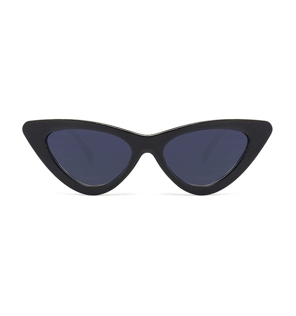 Goggle Retro Vintage Fashion Cat Eye Sunglasses for Women Goggles Plastic Frame (J) - J - CJ19024IRQW $11.74