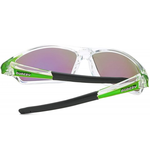 Wrap Sport Polarized Sunglasses for Men UV Protection Driving Fishing Sun Glasses D620 - Green/Green - CP18W3488YS $14.00