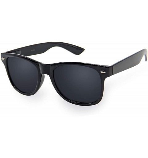 Square Designer Fashion Sunglasses For Men Women - UV400 Retro Sun Glasses - .Black - CW11JWUIUKN $8.90