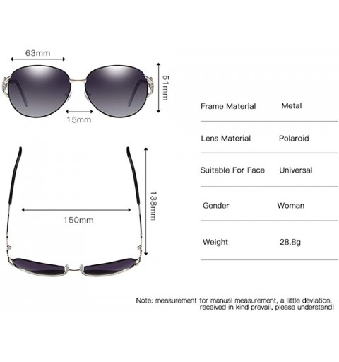 Oval Polarized HD TAC Sunglasses for Women Ladies Vintage Retro Round Mirrored Lens UV400 Protection - Black - CJ198O8WZS2 $2...