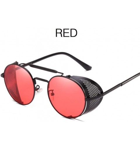 Round Fashion Gothic Steampunk Sun Glasses er Vintage Round Women Men Steam Punk Sunglasses Oculos - 1 - CY18WTDR9TI $21.03