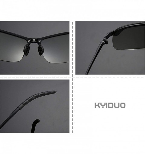 Sport Men's Fashion Driving Sports Polarized Sunglasses UV Protection Sunglasses for Men - Gun+yellow - CD18R7Q44XH $8.34