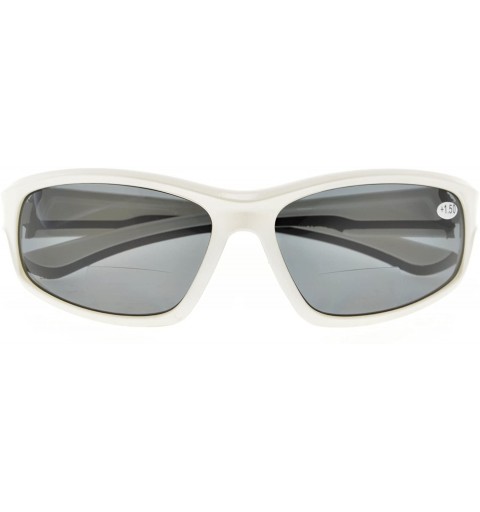 Sport Sports Bifocal Sunglasses for Running Fishing Golfing ANTI-UV400 Men and Women - White - CQ18C3A3M25 $22.69