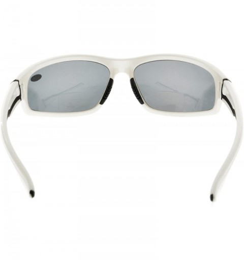 Sport Sports Bifocal Sunglasses for Running Fishing Golfing ANTI-UV400 Men and Women - White - CQ18C3A3M25 $22.69