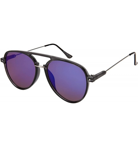 Aviator Flat Top Aviator Sunglasses for Men Pilot Style Sunglass Women 3344 - CI18M592UL9 $8.09
