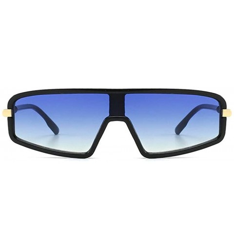Square 2019 New Fashion Small Metal Frame Hip Hop Sunglasses Women Retro Siamese Flat Top Leopard Shades for Lady - CO18S5ECU...