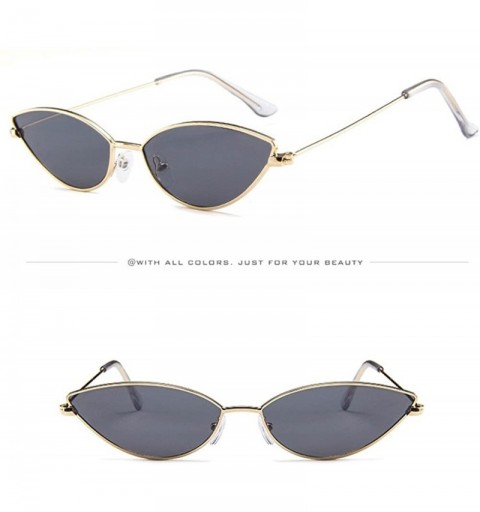 Aviator Mens Womens Small Frame Cat Eye Oval Retro Vintage Sunglasses Eyeglasses - B - C1193XIEKC4 $8.98
