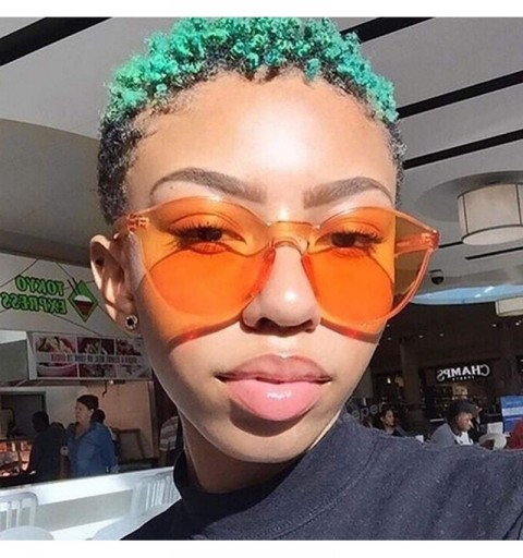 Round Unisex Fashion Candy Colors Round Outdoor Sunglasses Sunglasses - Blue - CJ1905TAYI8 $15.54