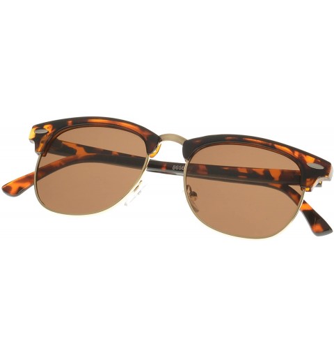 Wayfarer Soho Retro Square Fashion Sunglasses - Leopard-gold-brown - CL12DXM9671 $8.23