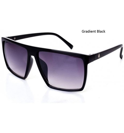 Oval Retro Frame Square Male Sunglasses Men All Black Oversized Big Sun Glasses for Women Sun Glasses - Skull 8921 C6 - CA194...
