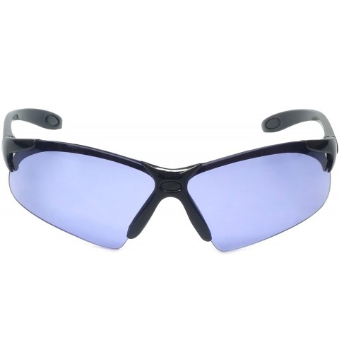 Semi-rimless 2763 Optimal Light Filter UV400 Sport Sunglasses - Gloss Black - CR1836OO09M $14.62