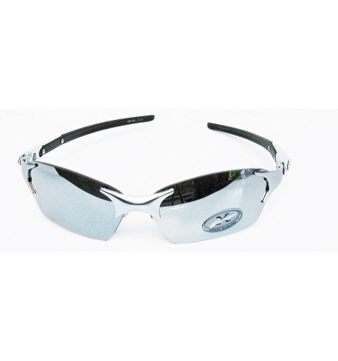 Rectangular Rimless Gafas De Sol Mirror Triathlon Running Cycling Sunglasses - Silver - CU1165SZK3P $7.97