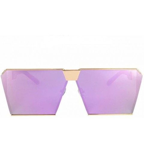 Rimless Women Square UV400 Mirror Sunglasses Men Lady Sun Glasses Eyeglasses - Purple - CD1824O4ZNU $10.77