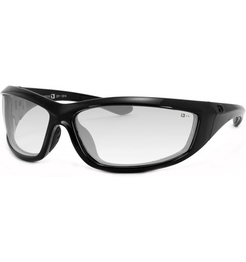 Wrap Charger Sunglasses - Black Frame/Clear Lens - Clear Anti-fog Lens - CJ113RBWE5Z $24.96