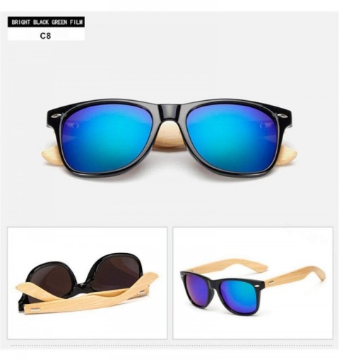 Goggle Bamboo Sunglasses For Men Women Travel Goggles Sun Glasses Vintage C3 Multi - C8 - CO18YZWMCZG $9.82