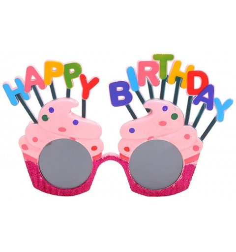 Aviator Birthday Glasses Novelty Happy Birthday Party Costume Sunglasses Funny Eyeglasses Eyewear for Teens Adults - A - CK19...