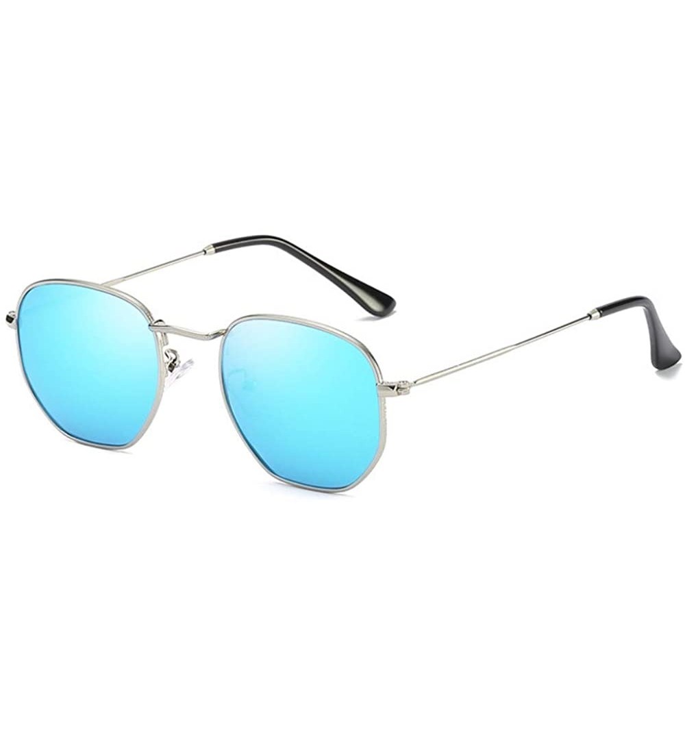 Oval Sunglasses and sunglasses Polygonal Polarized Sunglasses for men and women - A - CM18QRES5ZT $45.56