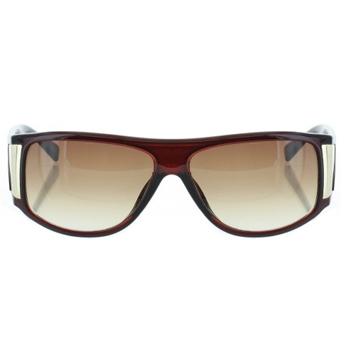 Wrap Eyewear Chic Look 56mm Wrap Sunglasses - Brown - CF11LMUM7J1 $21.51