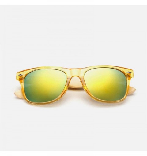 Goggle Bamboo Sunglasses For Men Women Travel Goggles Sun Glasses Vintage C3 Multi - C8 - CO18YZWMCZG $9.82