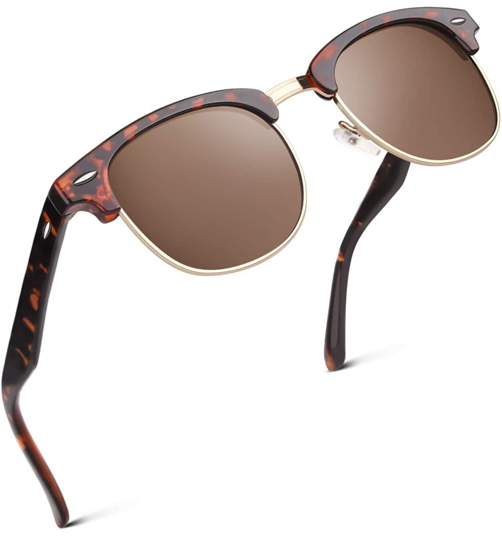 Sport Polarized Sunglasses for Men Driving Sun glasses Shades 80's Retro Style Brand Design Square - CL18N9HRZRU $10.21