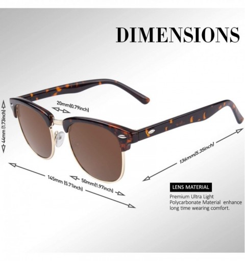 Sport Polarized Sunglasses for Men Driving Sun glasses Shades 80's Retro Style Brand Design Square - CL18N9HRZRU $10.21