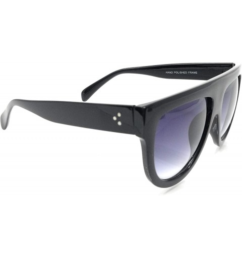 Cat Eye Large Oversized Retro Square Flat Top Black Tortoise Sunglasses UV 400 for women unisex men - SM1123 - CC18L9D50XG $1...