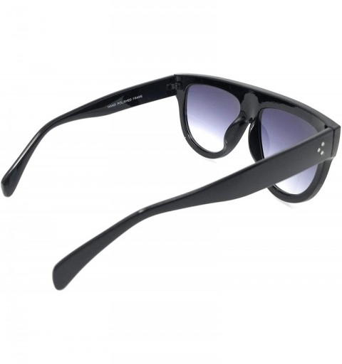 Cat Eye Large Oversized Retro Square Flat Top Black Tortoise Sunglasses UV 400 for women unisex men - SM1123 - CC18L9D50XG $1...