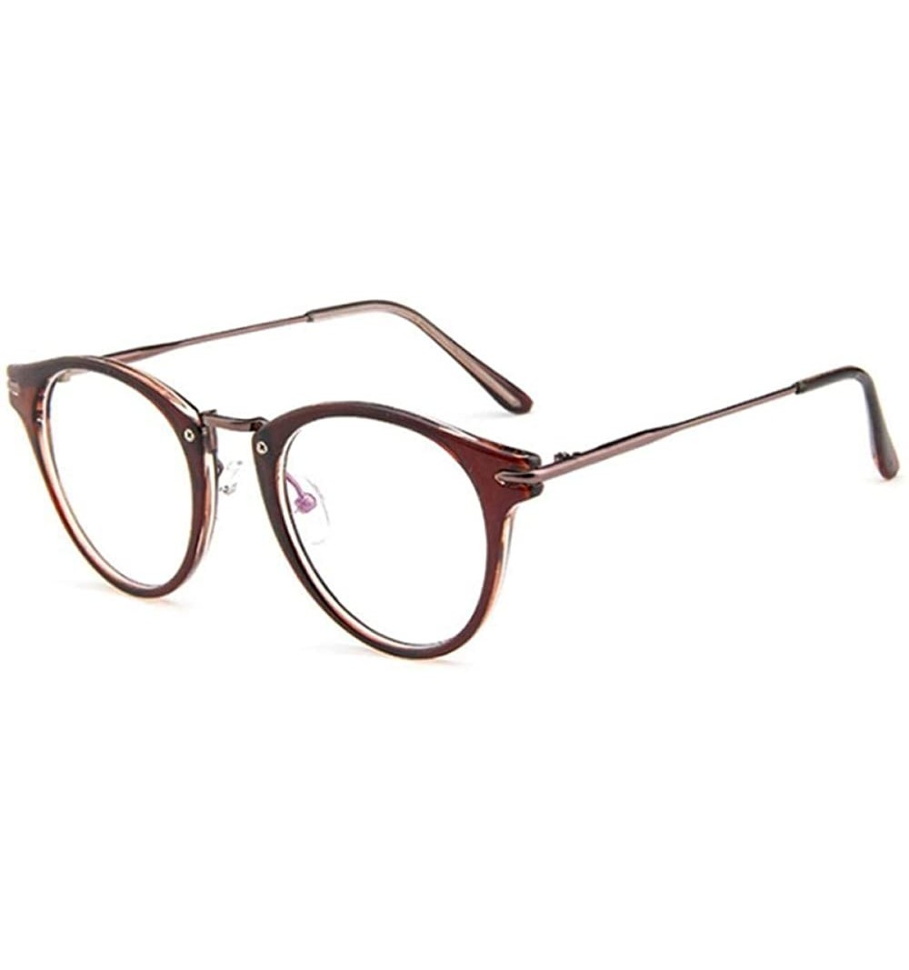 Oversized 2019 Transparent Metal Sunglasses Women Mirror Classic Vintage Street Black - Tea - CV18Y2NYE86 $10.84
