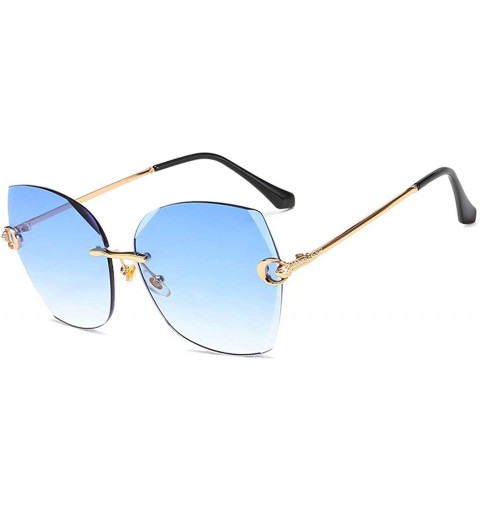 Aviator Aviator sunglasses- fashion sunglasses ladies creative multi-color frameless sunglasses - D - C418RT5Y4WA $38.23