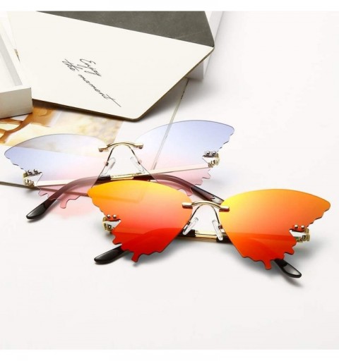 Butterfly Butterfly Sunglasses for Women Butterfly Sun Glasses Shades UV400 - Grey Lens - C11902YQ6EU $12.73