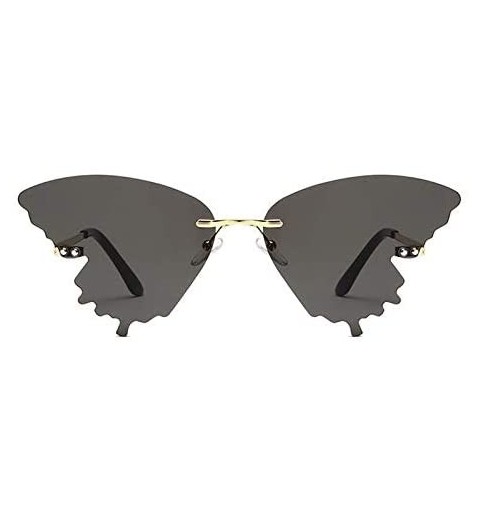 Butterfly Butterfly Sunglasses for Women Butterfly Sun Glasses Shades UV400 - Grey Lens - C11902YQ6EU $12.73