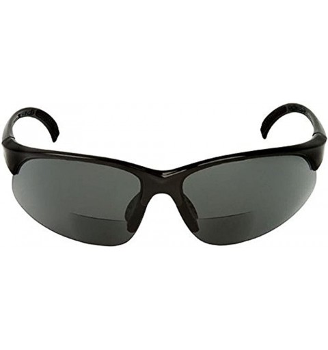 Semi-rimless Sport Wrap Bifocal Sunglasses - Outdoor Reading/Activity Sunglasses - Soft Pouch Included - Black - CS12C9T6LAD ...