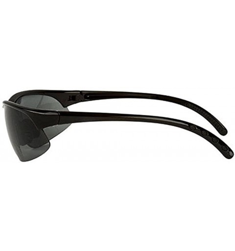 Semi-rimless Sport Wrap Bifocal Sunglasses - Outdoor Reading/Activity Sunglasses - Soft Pouch Included - Black - CS12C9T6LAD ...