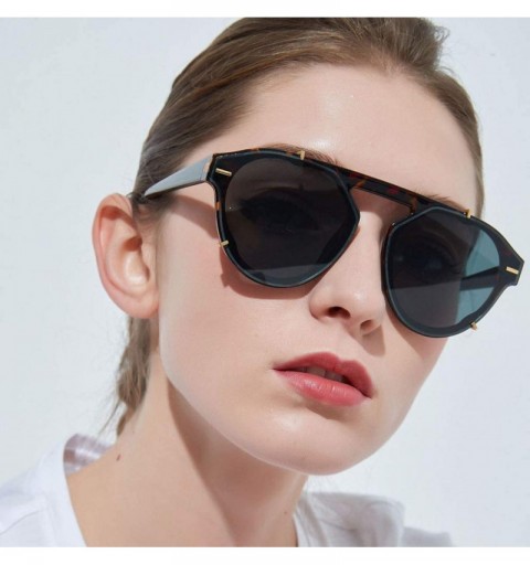 Square Women Oversized Round Eye Sunglasses Retro Classic Eyewear Fashion Radiation Protection - Multicolor -D - CV18OA8C2NC ...