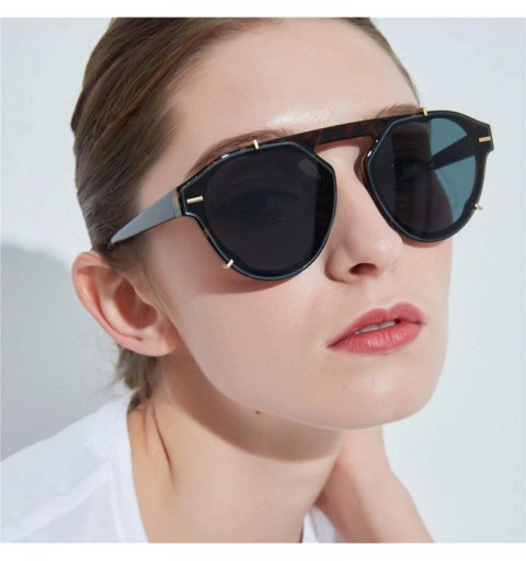 Square Women Oversized Round Eye Sunglasses Retro Classic Eyewear Fashion Radiation Protection - Multicolor -D - CV18OA8C2NC ...