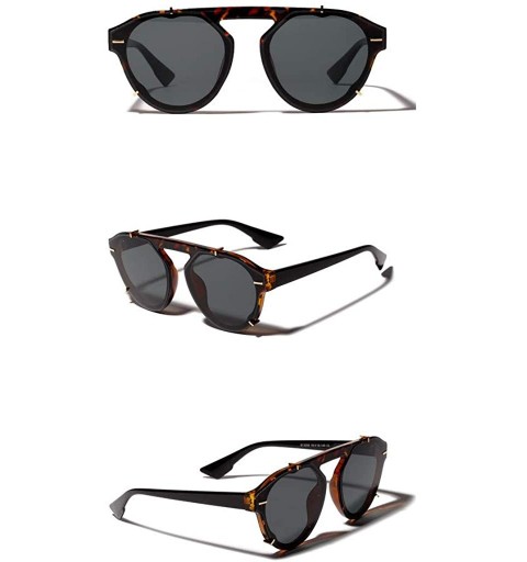 Square Women Oversized Round Eye Sunglasses Retro Classic Eyewear Fashion Radiation Protection - Multicolor -D - CV18OA8C2NC ...