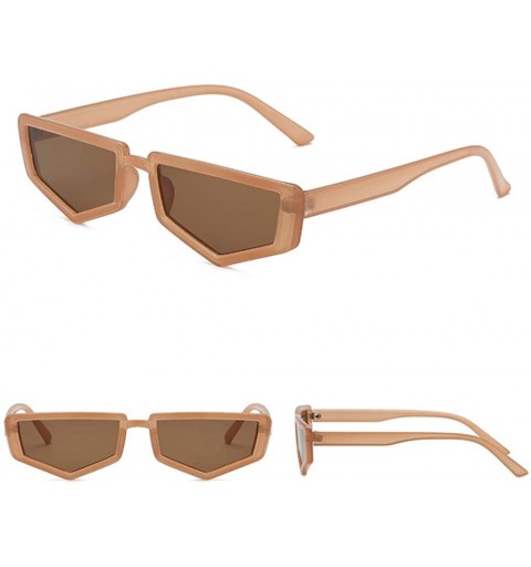 Oversized Fashion Irregular Shape Glasses for Women Men Vintage Retro Style Sunglasses - C - C218UK3AM3N $11.23