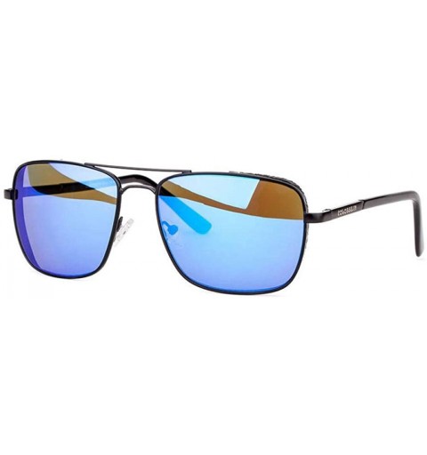 Aviator Retro Sunglasses Men Sun Glasses For Fishing Square Glasses Fashion Blue - Brown - C618YZWWX2R $12.12