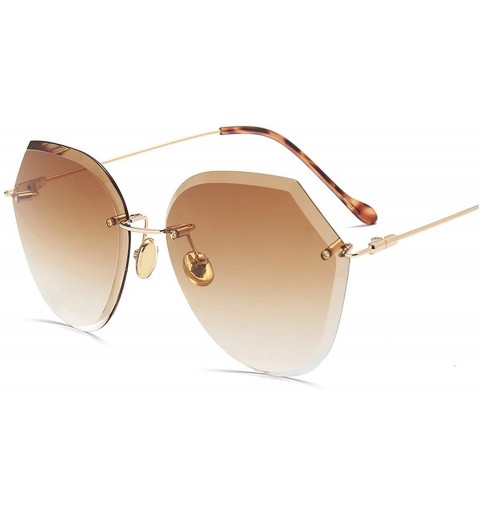 Sport 2019 Ocean Sunglasses Women Top Brand Designer Sun Glasses Vintage feminina - Tea - CO18W80NHZK $34.16