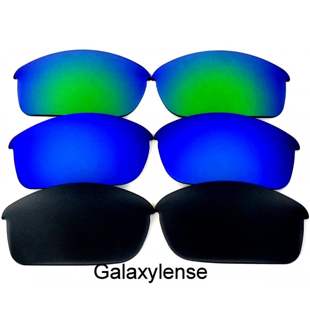 Oversized Replacement Lenses Flak Jacket Black&Blue&Green Color 3 Pairs-FREE S&H. - Black&blue&green - C2129Y1B06F $24.85