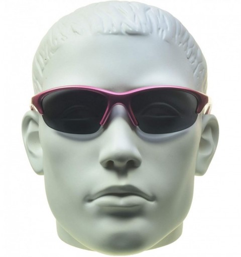 Wrap Bifocal Sunglasses ANSI z87.1 Safety Smoke or Brown Lenses. Pink or Black Frames - Pink With Smoke - C411F51QN8J $16.39