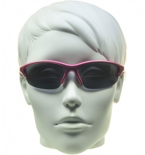 Wrap Bifocal Sunglasses ANSI z87.1 Safety Smoke or Brown Lenses. Pink or Black Frames - Pink With Smoke - C411F51QN8J $16.39