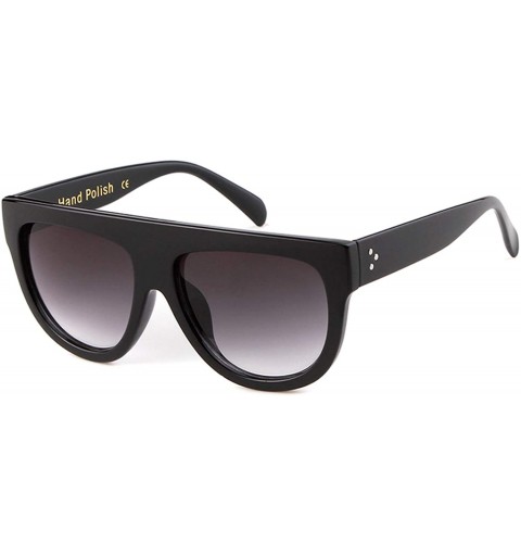 Oversized Oversized Sunglasses for Women Men Vintage Trendy Shield 100% UV Protection Eyewear - Gold/Yellow - C118UNLSL79 $8.47