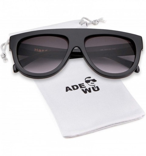 Oversized Oversized Sunglasses for Women Men Vintage Trendy Shield 100% UV Protection Eyewear - Gold/Yellow - C118UNLSL79 $8.47