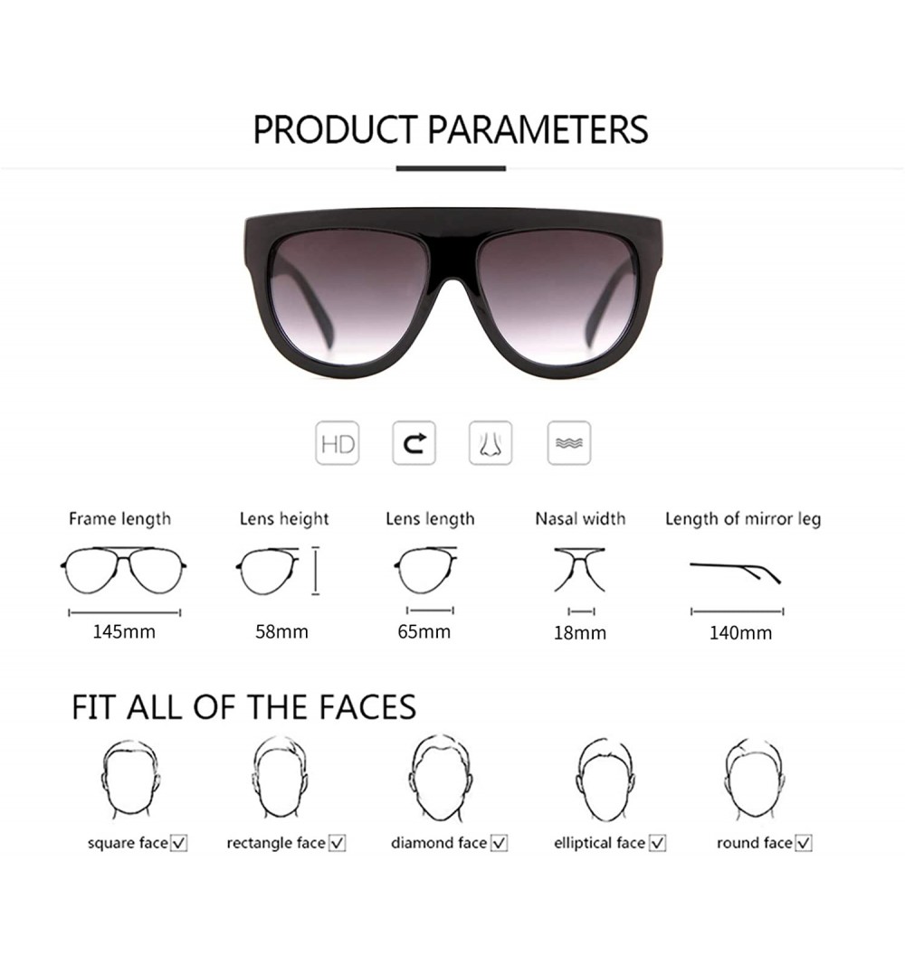 Oversized Sunglasses for Women Men Vintage Trendy Shield 100% UV ...