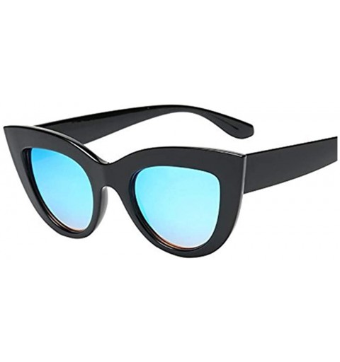 Square Vintage Cat Eye Sunglasses for Women - Polarized Sunglasses Leopard Print Glasses Shades UV Protection - E - CA1960KZG...