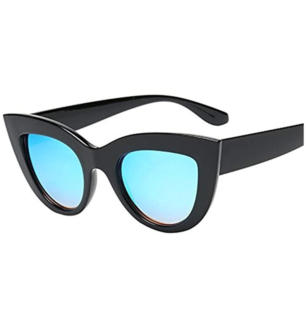 Square Vintage Cat Eye Sunglasses for Women - Polarized Sunglasses Leopard Print Glasses Shades UV Protection - E - CA1960KZG...