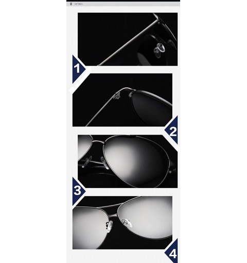 Goggle Men Women Aviator Polarized Sunglasses UV400 Mirror eyewear For Driving Fishing Outdoor - CQ12LY24UBJ $10.40