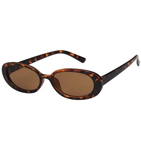 Goggle Small Frame Skinny Cat Eye Sunglasses for Women Colorful Lens Mini Narrow Square Retro Cateye Vintage Sunglasses - C41...