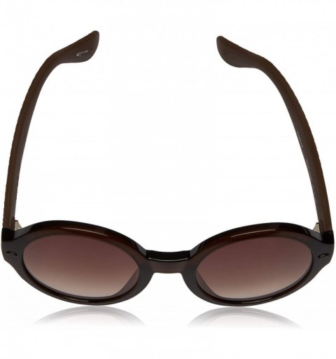 Round Women's Floripa Round Sunglasses - Brown - CX113GICOQN $36.46